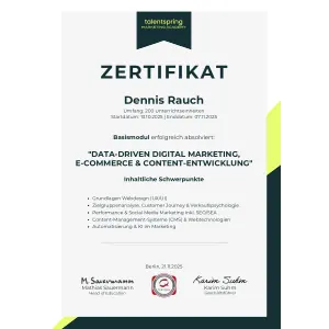 Talentspring Basic Zertifikat