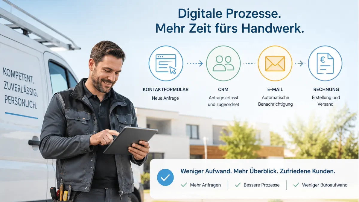 Titelbild: KI und Automatisierung im Handwerk